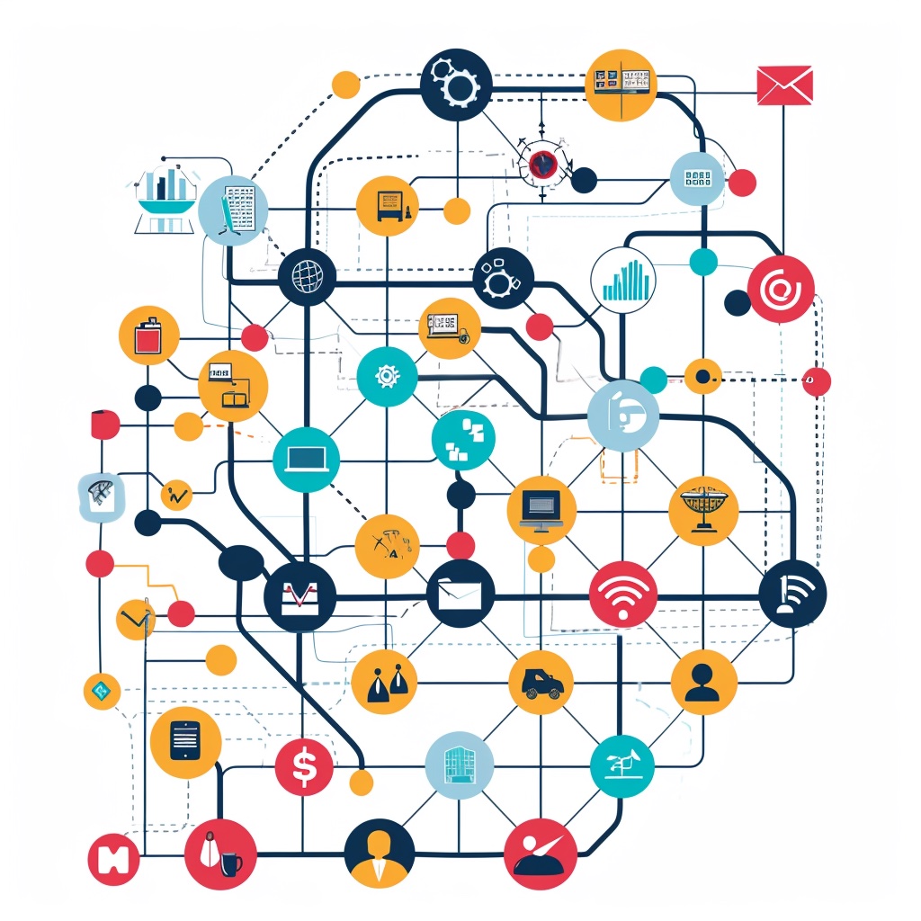 Supply Chain Relationships Illustration